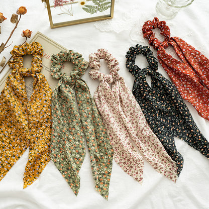 Floral Scarf Scrunchies