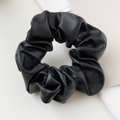 Scrunchies de couro PU