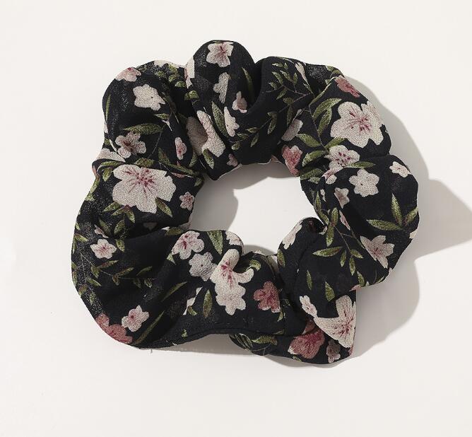 Vintage Floral Scrunchies