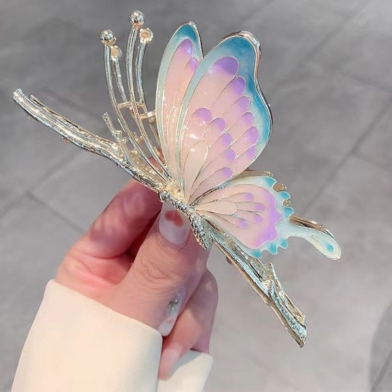 Butterfly Metal Claw Clips