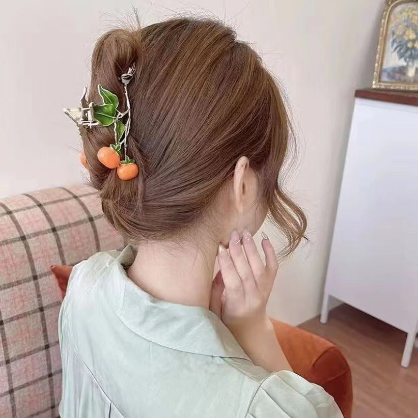 Persimmon Hair Claw clip