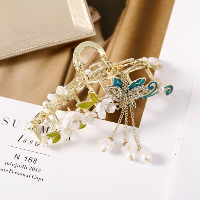 Fairy Butterfly Metal Claw Clip