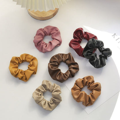 PU Leather scrunchies